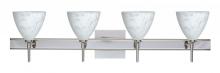 Besa Lighting 4SW-177919-CR-SQ - Besa Wall With SQ Canopy Mia Chrome Carrera 4x40W G9