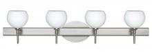 Besa Lighting 4SW-565807-SN - Besa Wall Palla 5 Satin Nickel Opal Matte 4x40W G9