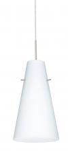 Besa Lighting J-412407-SN - Besa Cierro Pendant For Multiport Canopy Satin Nickel Opal Matte 1x100W Medium Base