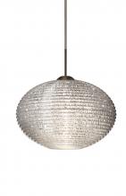 Besa Lighting J-4912GL-BR - Besa Pendant For Multiport Canopy Pape 10 Bronze Glitter 1x75W Medium Base