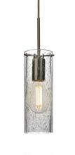  J-JUNI10CL-EDIL-BR - Besa, Juni 10 Pendant For Multiport Canopy, Clear Bubble, Bronze, 1x4W LED Filament