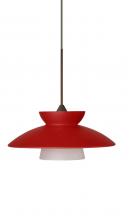 Besa Lighting RXP-271831-BR - Besa Pendant Trilo 7 Bronze Red Matte 1x50W Halogen