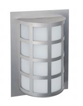 Besa Lighting SCALA13-SW-SL - Besa Outdoor Scala 13 Silver Satin White 1x60W A19