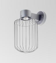 Besa Lighting SULTANA-C-WALL-LED-SL - Besa, Sultana Cylinder Wall Sconce, Silver Finish, 1x4W LED