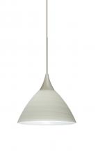 Besa Lighting X-1743KR-SN - Besa Pendant For Multiport Canopy Domi Satin Nickel Chalk 1x50W Halogen