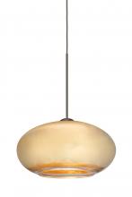 Besa Lighting X-2492GF-LED-BR - Besa Pendant For Multiport Canopy Brio 7 Bronze Gold Foil 1x5W LED