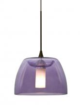 Besa Lighting X-SPURPL-LED-BR - Besa Spur Cord Pendant For Multiport Canopy, Plum, Bronze Finish, 1x3W LED