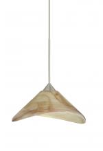 Besa Lighting XP-191383-SN - Besa Pendant Hoppi Satin Nickel Mocha 1x50W Halogen