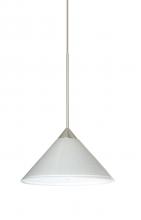 Besa Lighting XP-282453-SN - Besa Pendant Kona Satin Nickel White Starpoint 1x50W Halogen