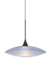 Besa Lighting XP-6294BL-BR - Besa Pendant Spazio Bronze Blue/Frost 1x50W Halogen