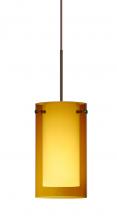 Besa Lighting XP-G44007-BR - Besa Pendant Pahu 4 Bronze Transparent Armagnac/Opal 1x35W Halogen