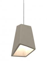 Besa Lighting XP-SKIPTN-LED-SN - Besa Skip Cord Pendant, Tan, Satin Nickel Finish, 1x9W LED