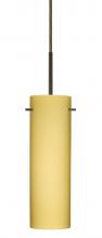 Besa Lighting 1BT-4930VM-LED-BR - Besa Copa LED Pendant Vanilla Matte Bronze 1x9W LED