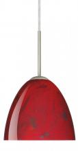 Besa Lighting 1BC-7572MA-LED-SN - Besa Sasha II LED Pendant 1BC Magma Satin Nickel 1x9W LED