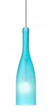 Besa Lighting 1XC-1685BF-BR - Besa Pendant Botella 12 Bronze Blue Frost 1x35W Halogen