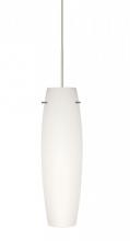 Besa Lighting 1XT-412107-SN - Besa Tu Tu Pendant, Opal Matte, Satin Nickel, 1x50W Halogen