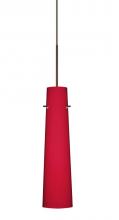 Besa Lighting 1XC-5674RM-BR - Besa Camino Pendant Bronze Ruby Matte 1x50W Halogen