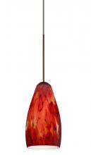  1XP-719841-BR - Besa Pendant Karli Bronze Garnet 1x50W Halogen