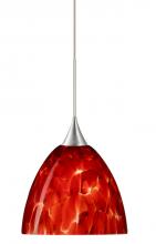 Besa Lighting RXP-757041-SN - Besa Pendant Sasha Satin Nickel Garnet 1x50W GY6.35