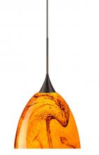 Besa Lighting 1XT-7570HB-LED-BR - BESA PENDANT SASHA BRONZE HABANERO 1X6W LED