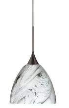 Besa Lighting RXP-7570MG-BR - Besa Pendant Sasha Bronze Marble Grigio 1x50W GY6.35