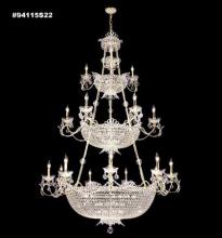 James R Moder 94115GA11-55 - Princess Entry Chand. w/18 Lights; Gold Accents Only