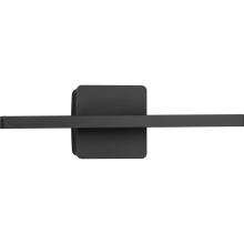  P300448-31M-CS - Phase 5 Collection 16 in. Black Slim Modern 3CCT Integrated LED Linear Vanity Light