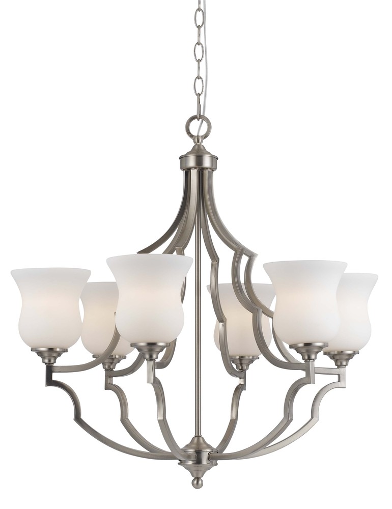 60Wx6 Barrie Metal 6 Lgt Chandelier