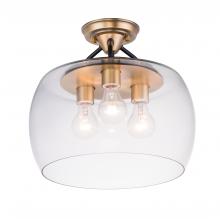 Maxim 26130CLBZAB - Goblet-Semi-Flush Mount