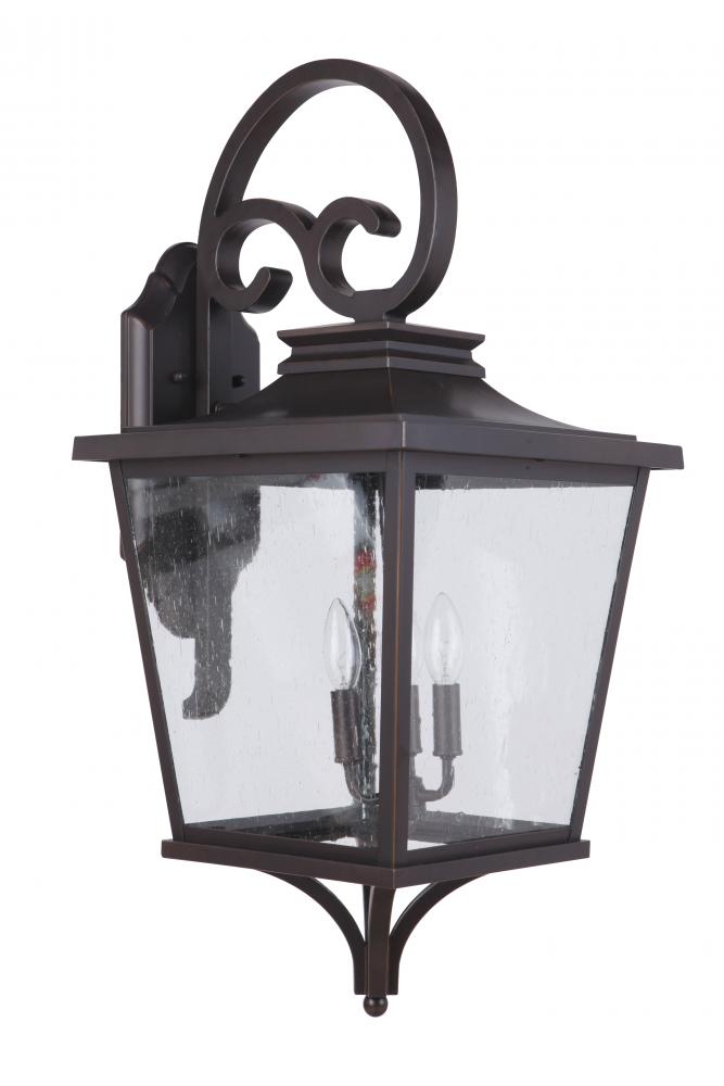 Tillman 3 Light Extra Large Outdoor Wall Lantern in Dark Bronze Gilded