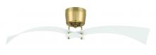  TRN52WSB2 - 52" Tern in White/Satin Brass w/ White Blades