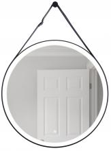 Craftmade MIR105-FB - 30” Round LED Mirror, dimmer, defogger, removable decorative strap & hardware, 3000K