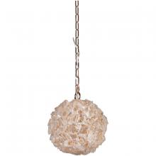 Craftmade 48490-GLD - Roxx 1 Light Medium Pendant in Gilded w/Quartz Crystals