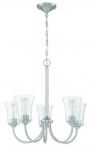 Craftmade 50425-BNK - Gwyneth 5 Light Chandelier in Brushed Polished Nickel