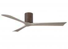 Matthews Fan Company IR3H-WN-GA-60 - Irene-3H three-blade flush mount paddle fan in Walnut finish with 60” Gray Ash tone blades. 