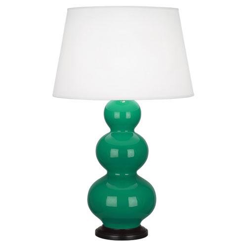 Emerald Triple Gourd Table Lamp