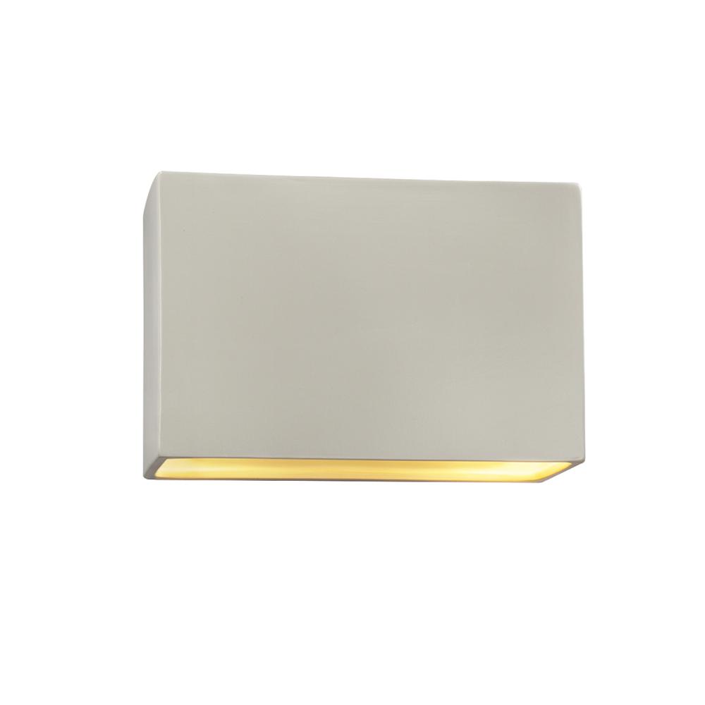 Large ADA Wide Rectangle LED Wall Sconce - Open Top & Bottom