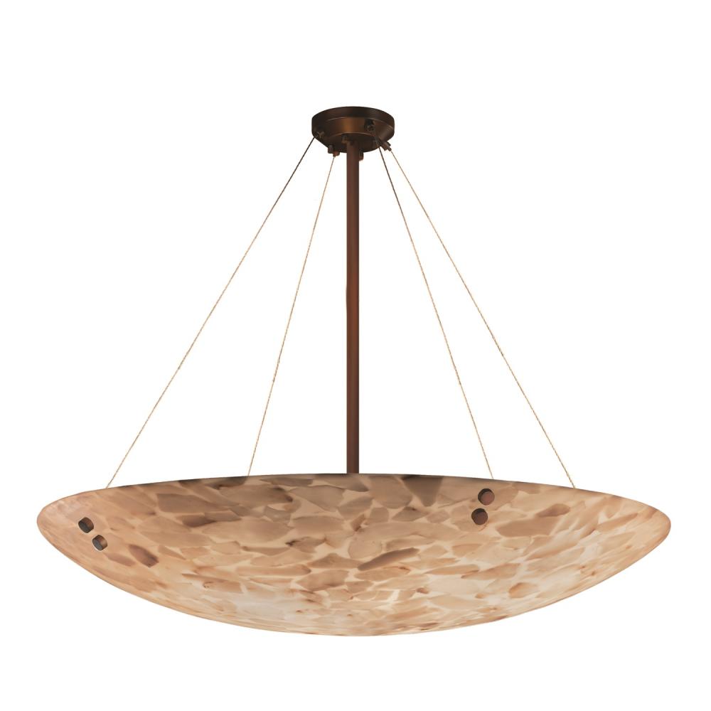 60" Pendant Bowl w/ Pair Cylindrical Finials