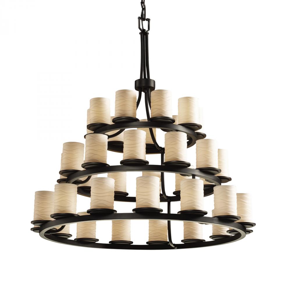 Dakota 36-Light 3-Tier Ring Chandelier