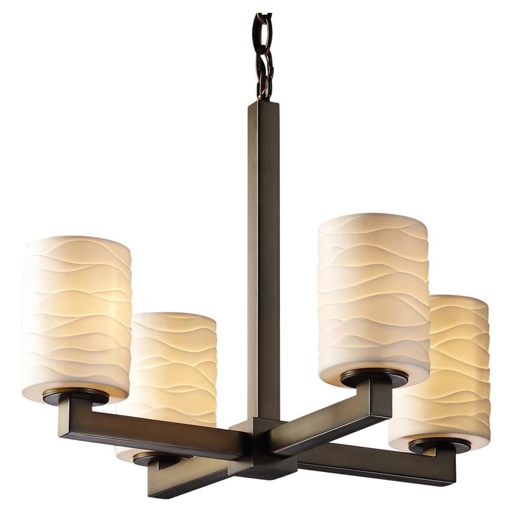 Modular 4-Light Chandelier