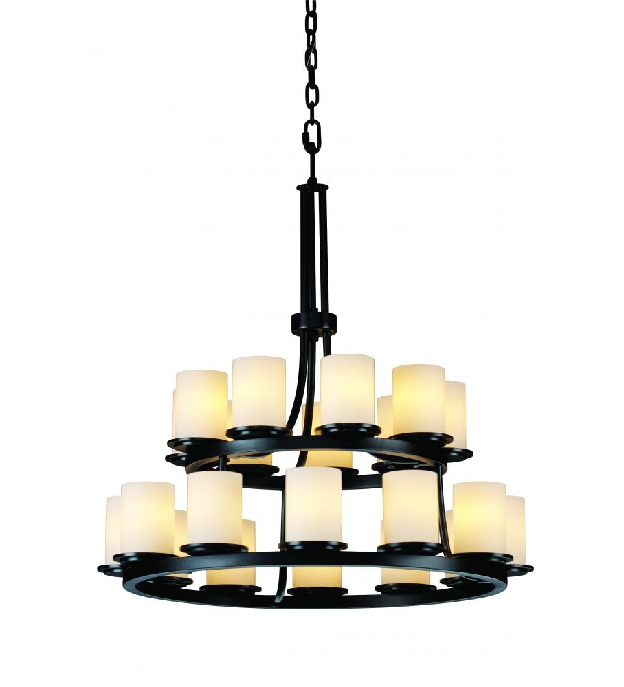 Dakota 21-Light 2-Tier Ring Chandelier