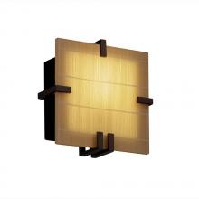 Justice Design Group 3FRM-5550-TAKE-DBRZ-LED1-1000 - Clips Square LED Wall Sconce (ADA)