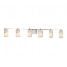 Justice Design Group FAL-8446-10-CROM - Era 6-Light Bath Bar