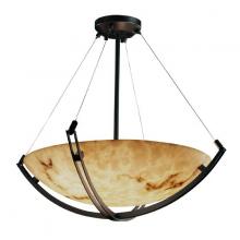 Justice Design Group FAL-9729-35-DBRZ - 60" Pendant Bowl w/ Crossbar