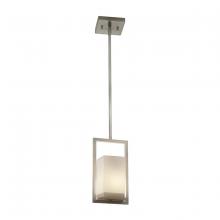 Justice Design Group FSN-7515W-OPAL-NCKL - Laguna 1-Light LED Outdoor Mini-Pendant