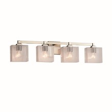 Justice Design Group FSN-8434-55-SEED-NCKL - Regency 4-Light Bath Bar