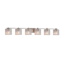 Justice Design Group FSN-8446-30-SEED-NCKL - Era 6-Light Bath Bar