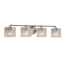 Justice Design Group FSN-8464-30-SEED-NCKL - Bronx 4-Light Bath Bar