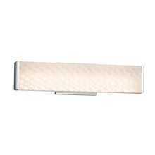 Justice Design Group FSN-8601-WEVE-CROM - Latitude 19" ADA Linear LED Wall/Bath