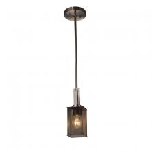 Justice Design Group MSH-8445-15-NCKL - Era 1-Light Mini-Pendant